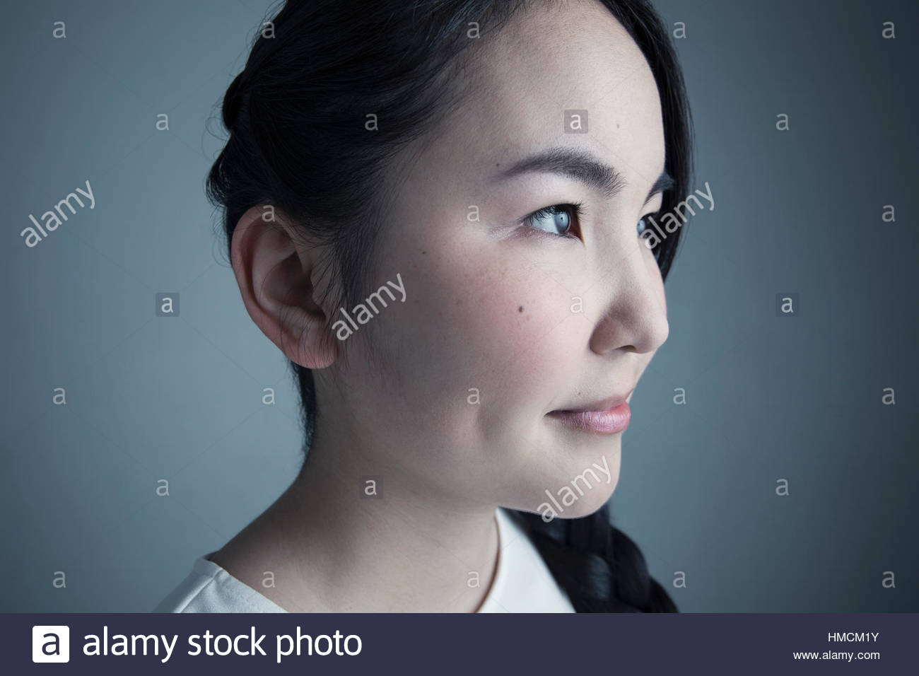 Asian portrait close up hi-res stock photography and images - Alamy