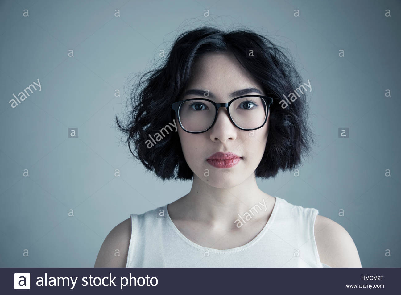 Young black woman serious hi-res stock photography and images - Alamy
