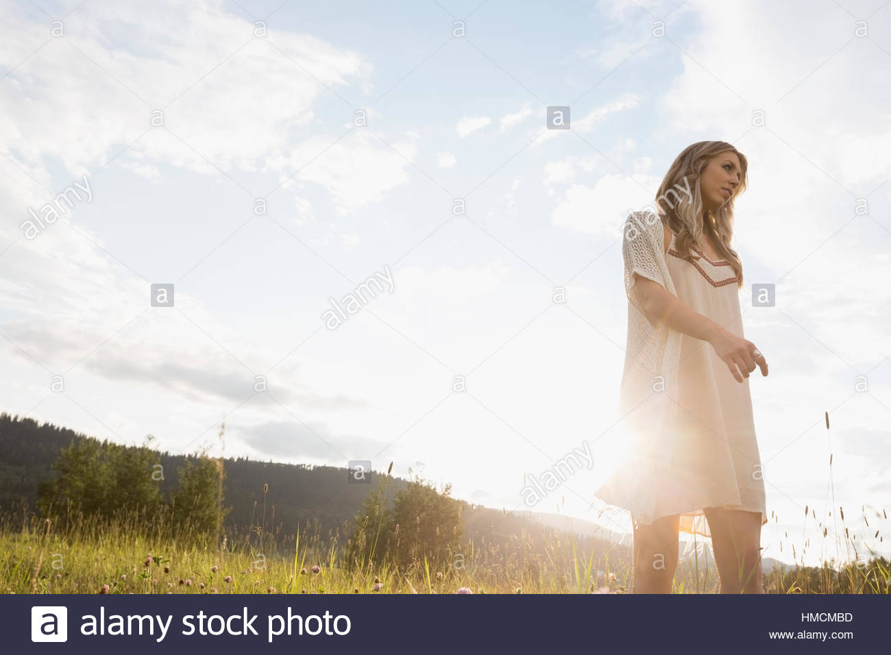 Woman summer walking hi-res stock photography and images - Alamy