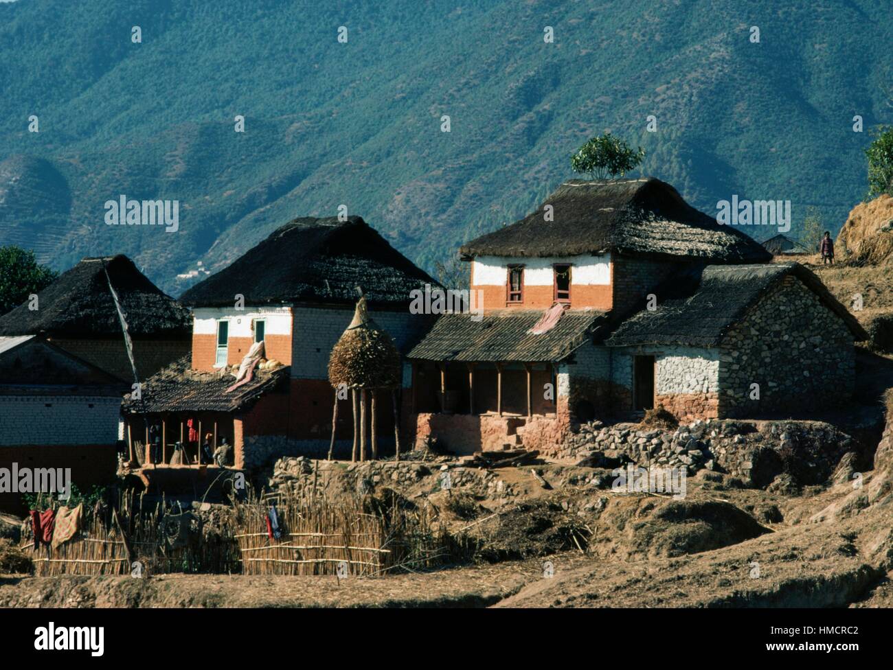 Farmers' houses in Kathmandu valley, Nepal Stock Photo Alamy
