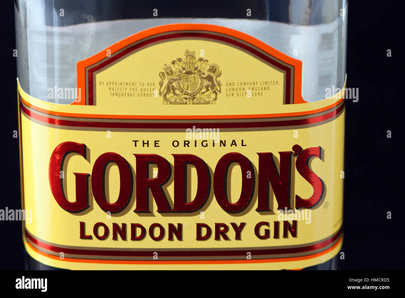 Kiev, Ukraine - June 05, 2011: Special Gordon's London Dry Gin bottle ...