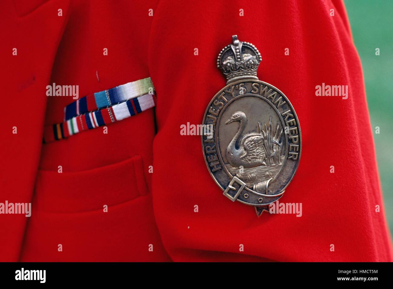 Coat of arms of Her Majesty's Swan Keeper (wardens who collect and record data on royal swans on