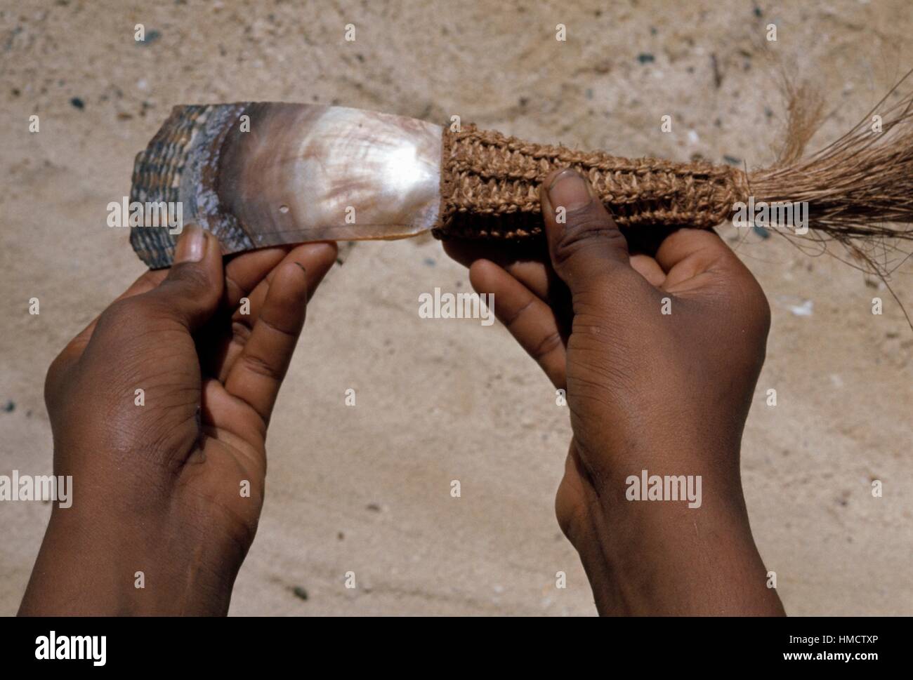 Shell currency, a gift to the groom's future in-laws, Caroline islands ...