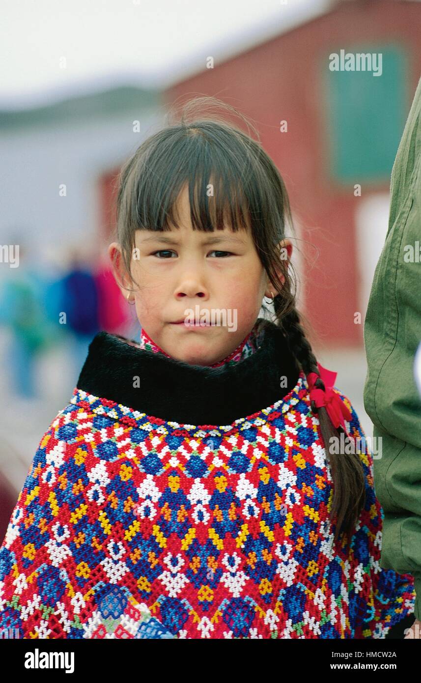 An Inuit child, Ilulissat, Greenland Stock Photo Alamy