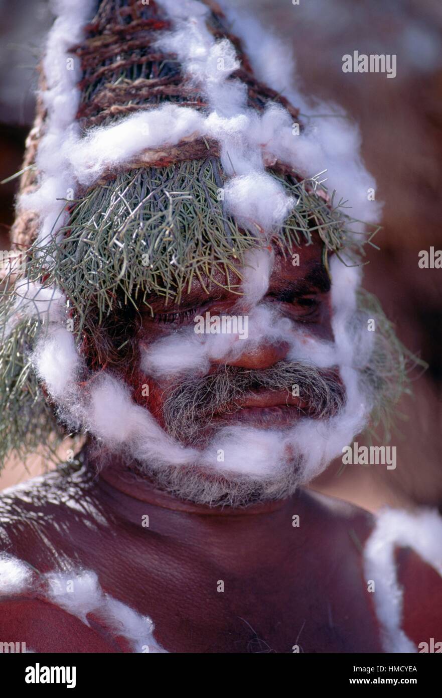 Aborigine, Alice Springs, Northern Territory, Australia. Stock Photo