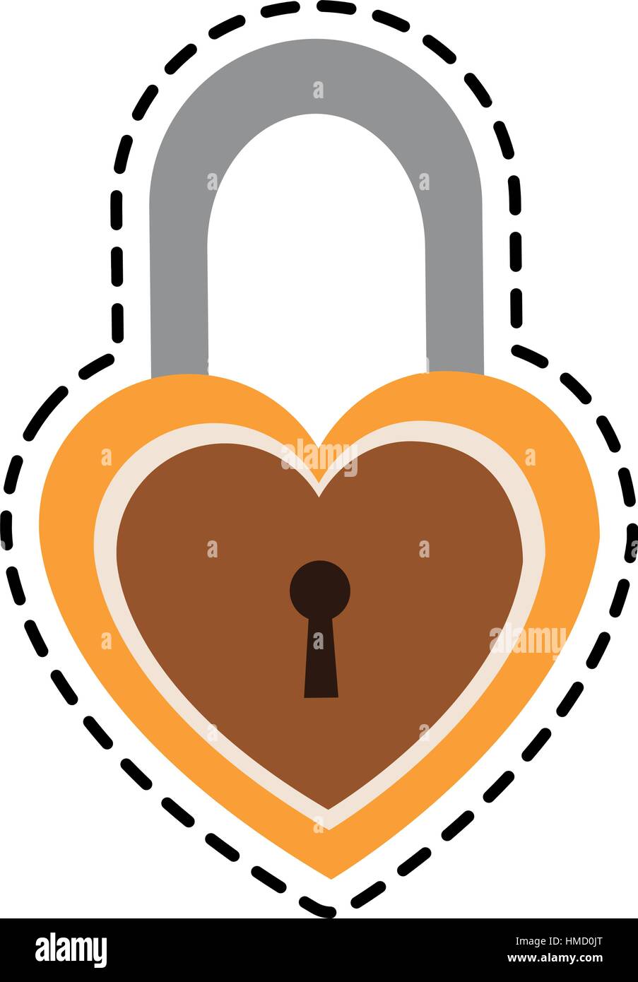 padlock in heart shape Stock Vector Image & Art - Alamy