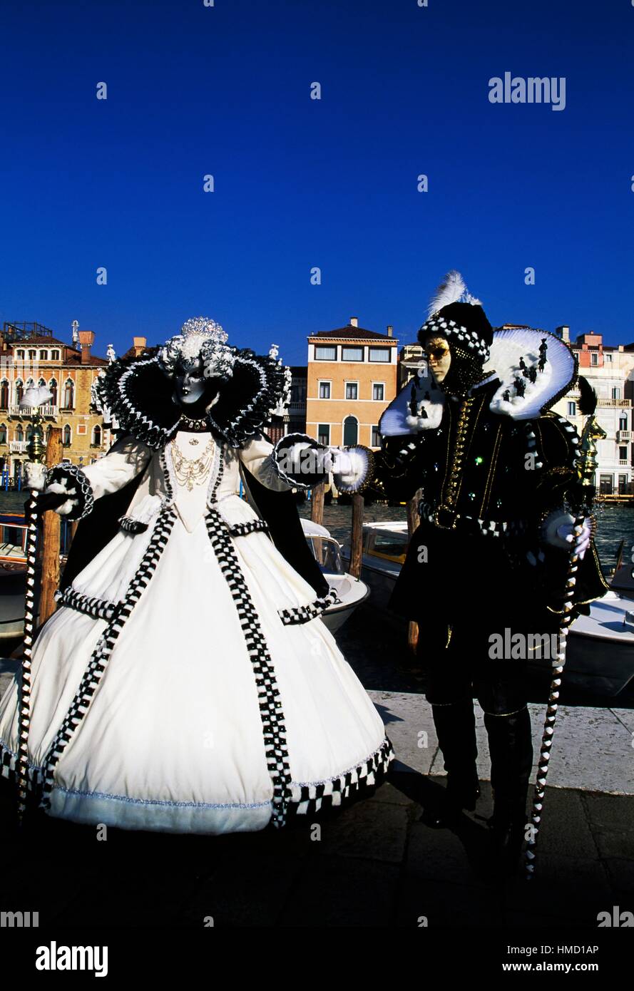 Carnival venice black white hi-res stock photography and images - Alamy