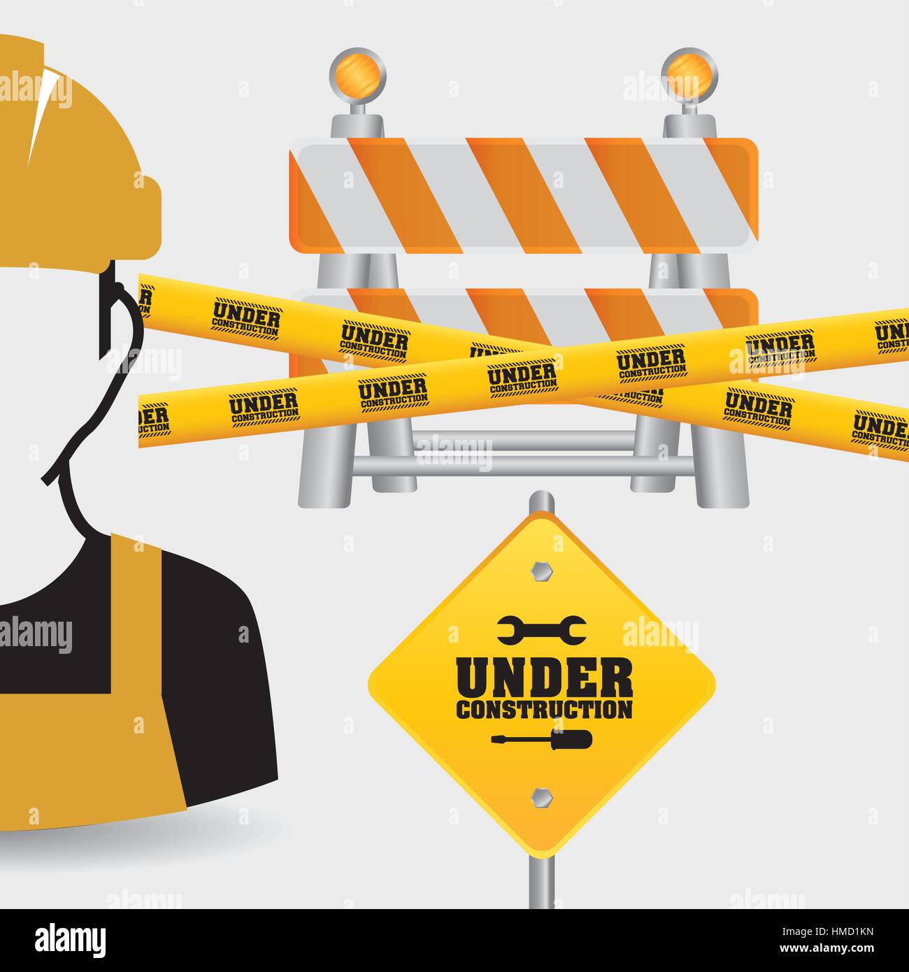 Caution tape building danger Stock Vector Images - Alamy