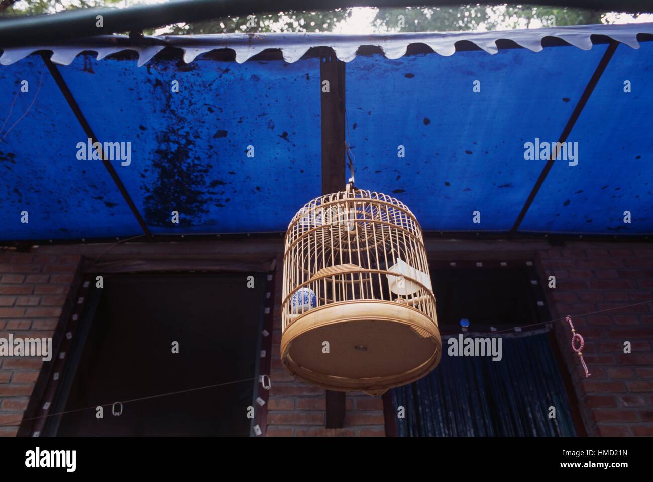 Caged birds, Beijing, China. Stock Photo