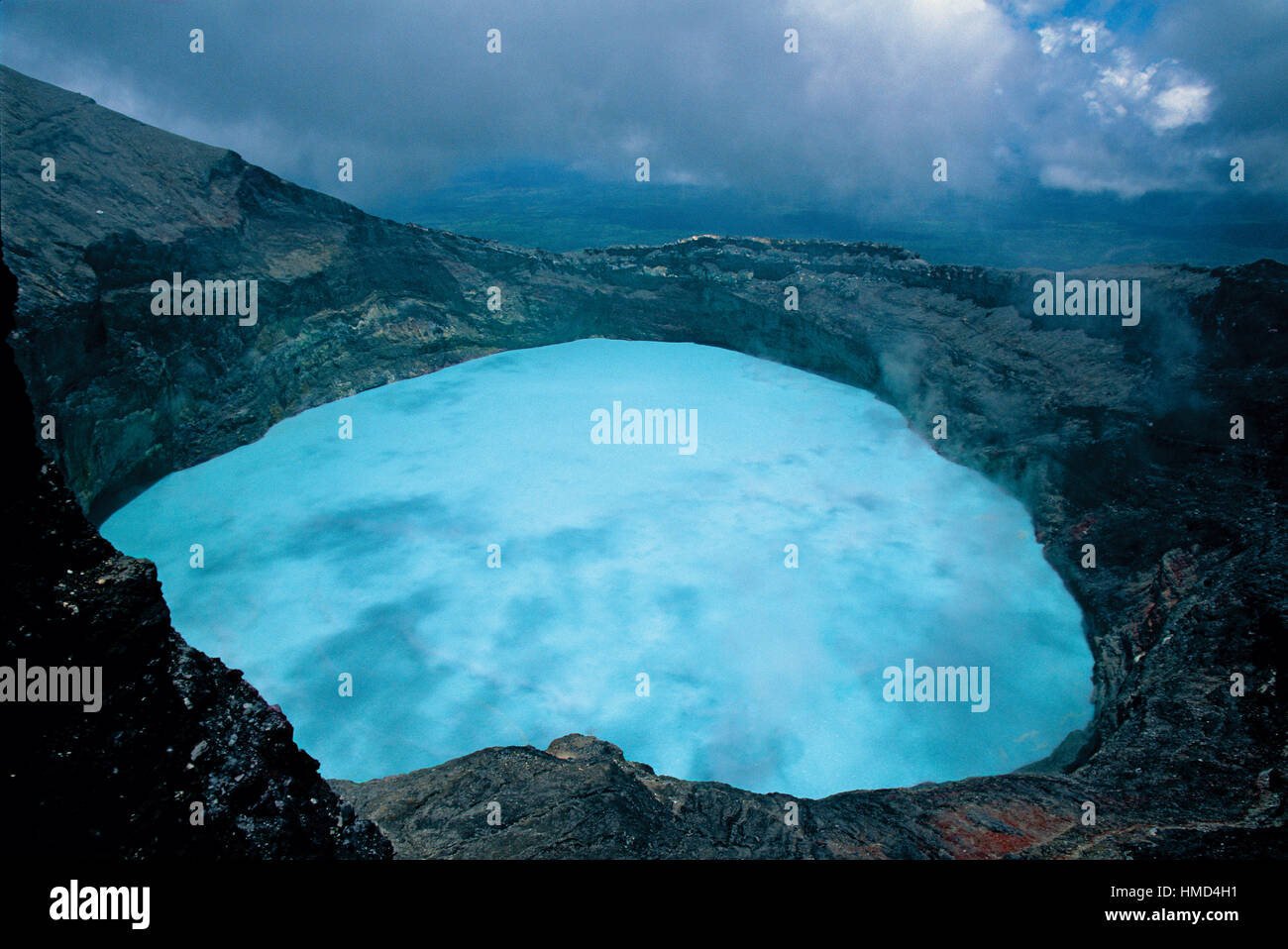 Active Crater of Rincón de la Vieja Volcano, Rincón de la Vieja National Park, Costa Rica Stock Photo