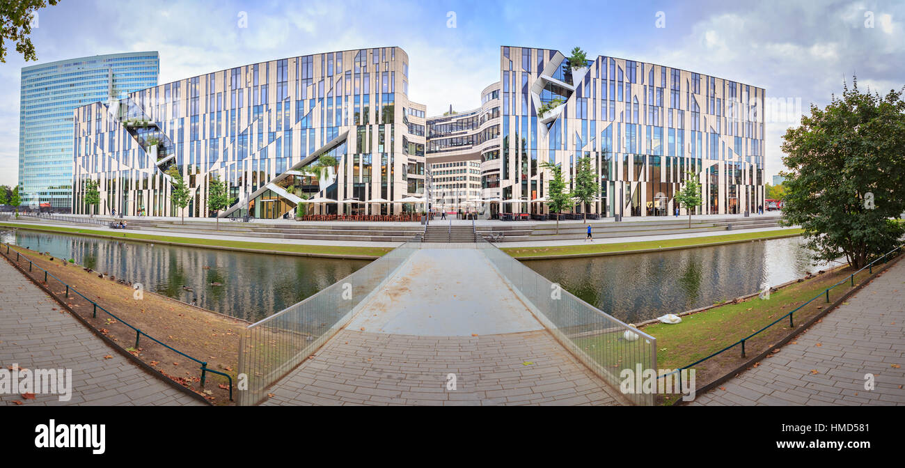 DUSSELDORF, GERMANY - CIRCA SEPTEMBER, 2016: The Koe-Bogen Mall of Dusseldorf town in Germany. Stock Photo