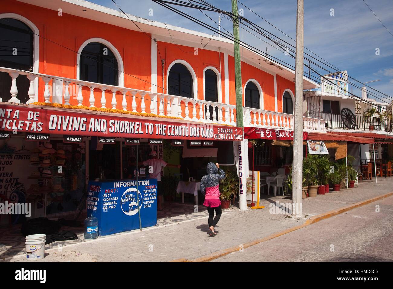 Colorful colonial buildings in town center, Tulum, Quintana Roo Stock Photo 133056117 Alamy