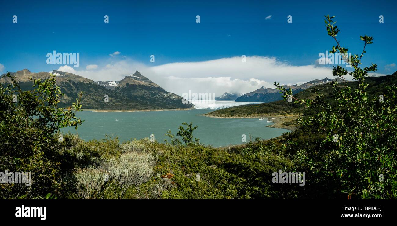 Argentina, Patagonia, Santa Cruz province, Los Glaciares National Park, Perito Moreno Glacier Stock Photo