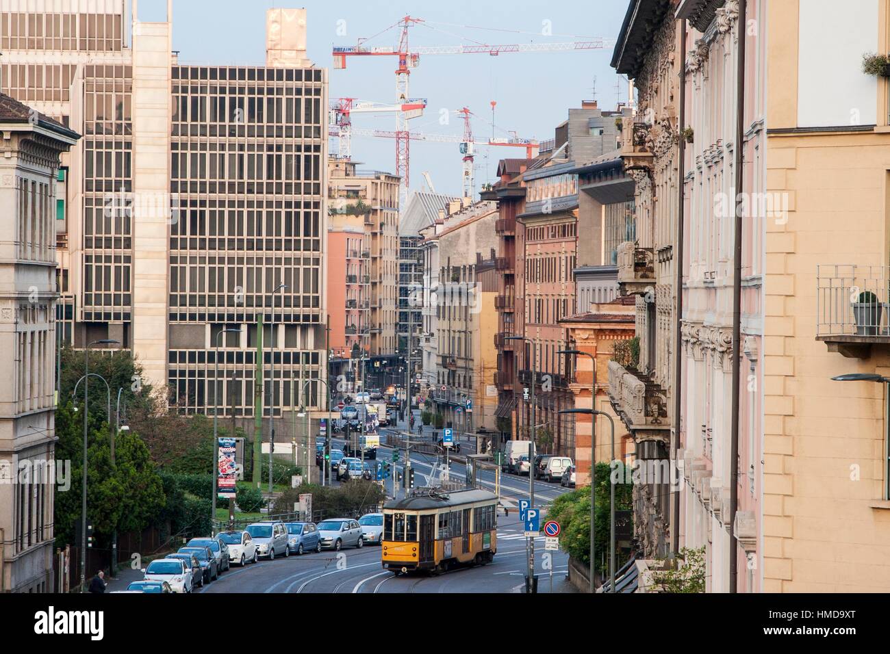 Viale Monte Grappa, Milan, Lombardy, Italy Stock Photo Alamy