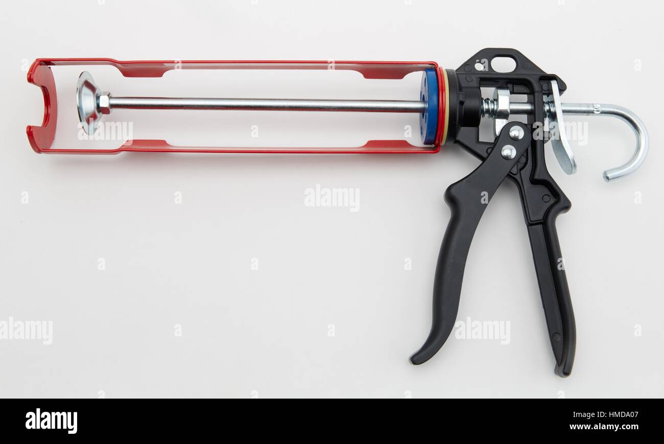 Caulking Gun, Silicone gun applicator Stock Photo Alamy