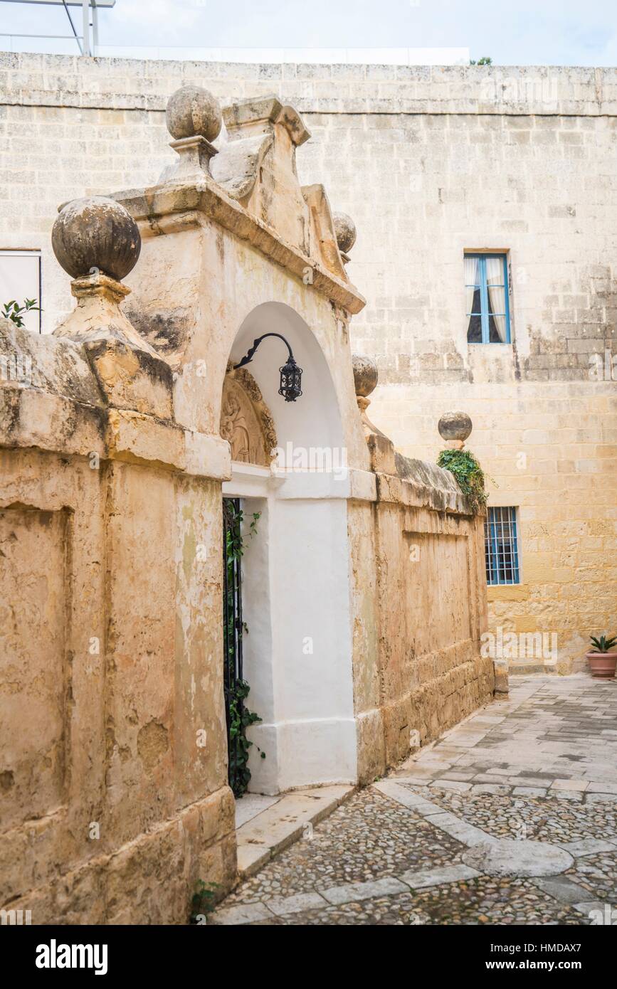 Malta. Mdina, the Silent City. Stock Photo