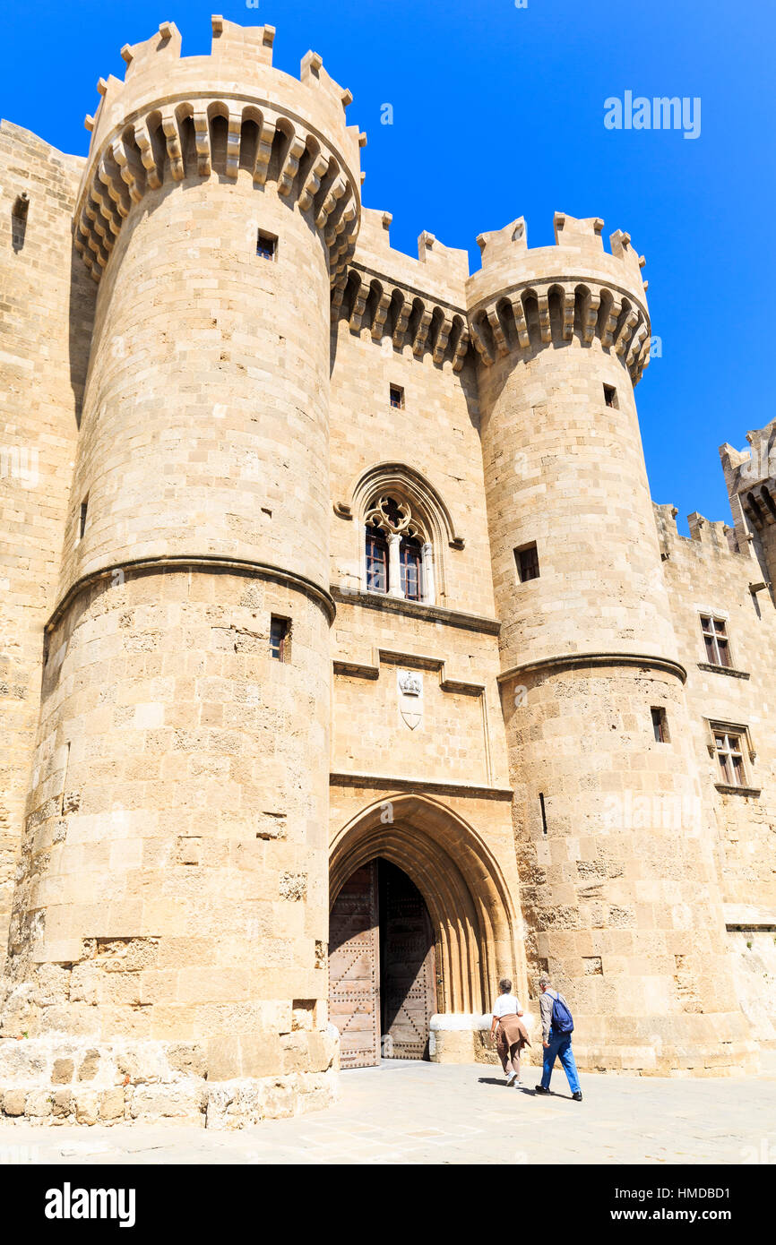 Greece, Rhodes, Rhodes Town, Palace of the Grand Master of the Knights  Stock Photo - Alamy