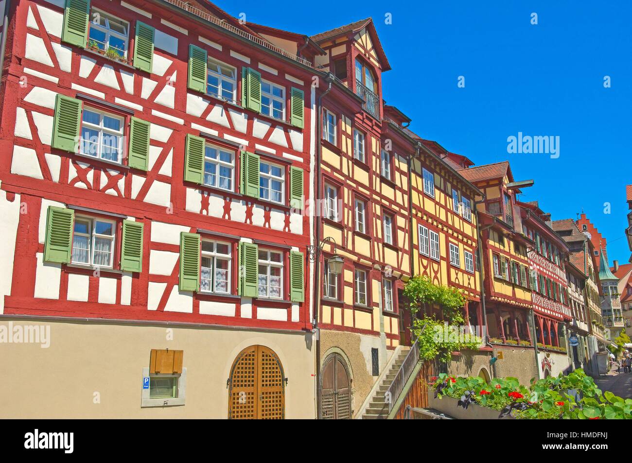 Meersburg, Halftimbered houses, Lake Constance, Bodensee, Baden
