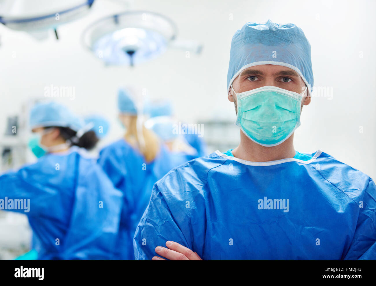 Portrait of surgeon in the operating room Stock Photo - Alamy