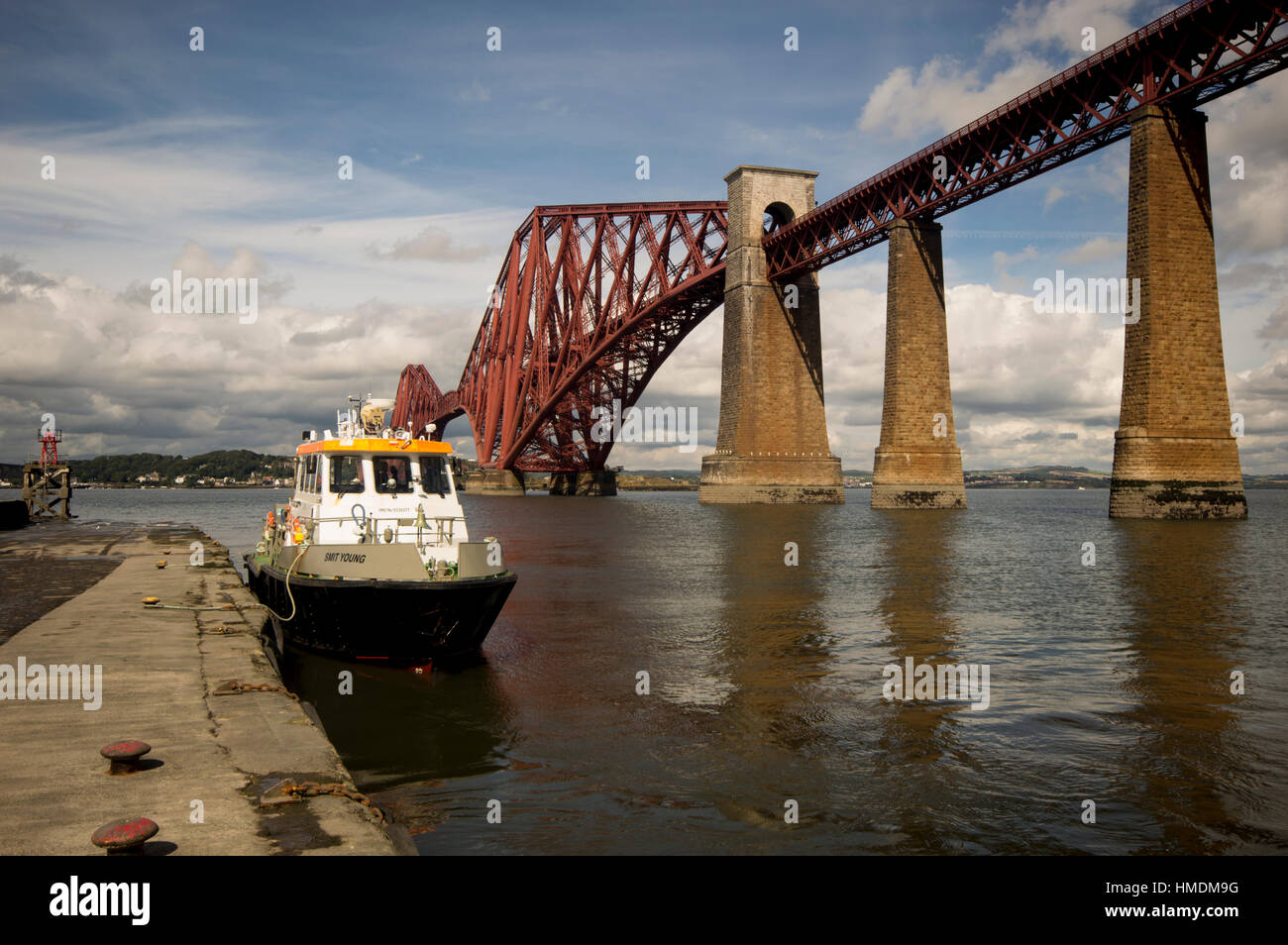 Forth Rail Bridge, South Queensferry, Edinburgh Scotland, United Kingdom Stock Photo
