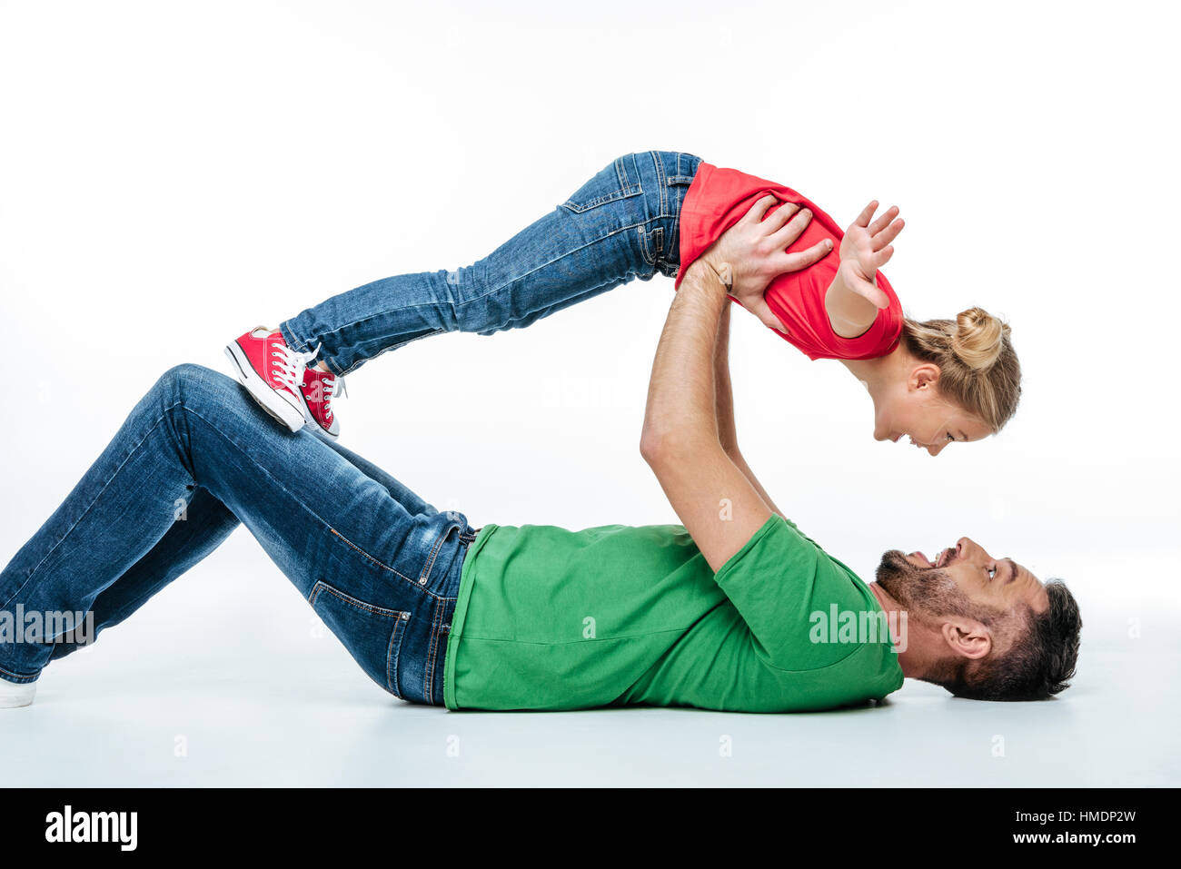 father and daughter having fun together Stock Photo - Alamy