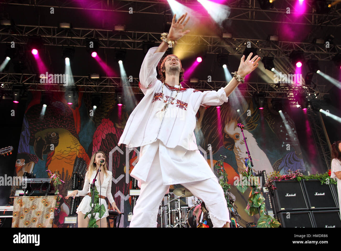 PRAGUE, CZECH REPUBLIC JUNE 26, 2016 Singer Sebastian Pringle of