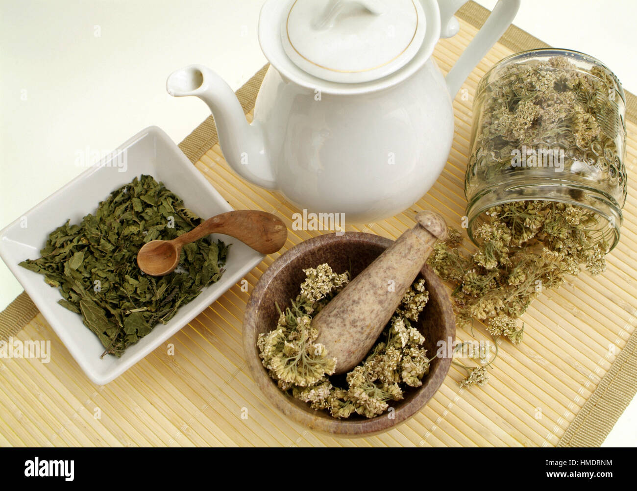 Dried herbs for tea Stock Photo Alamy