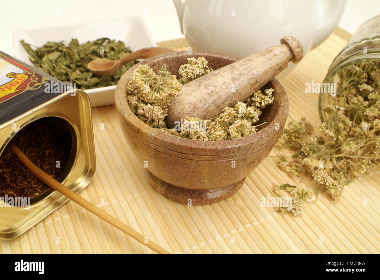 Dried herbs for tea Stock Photo Alamy