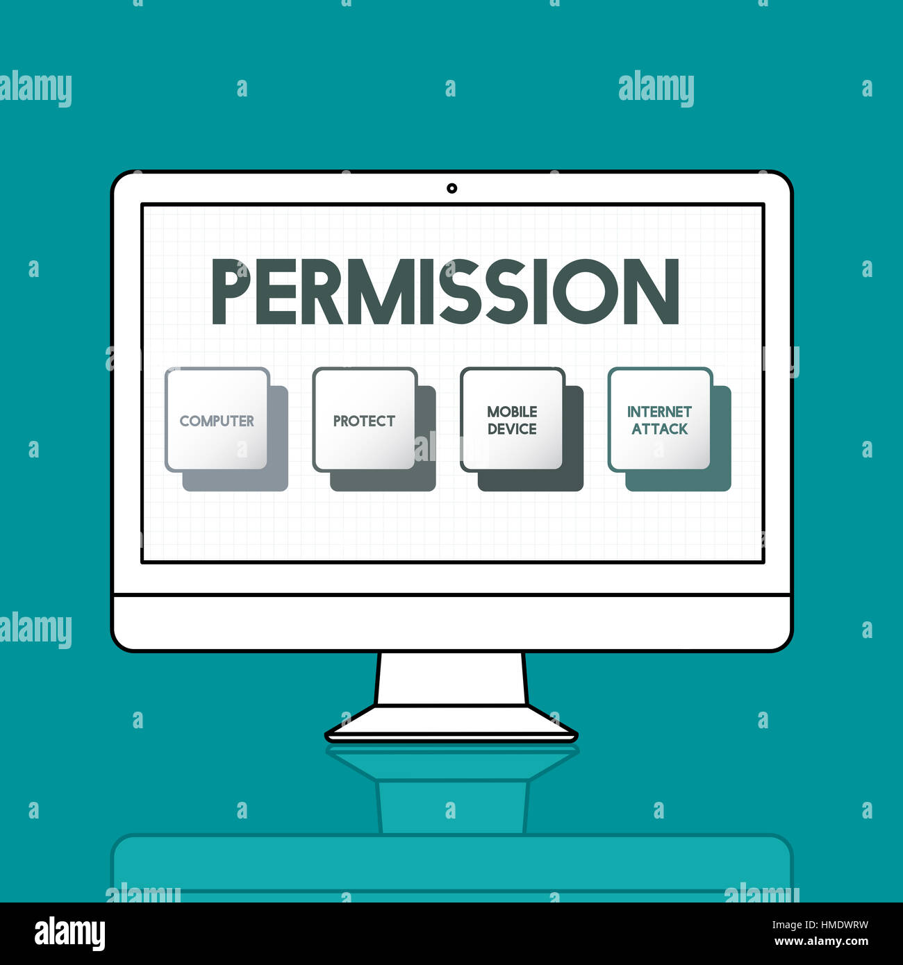 Authorization Permission Network Security System Concept Stock Photo