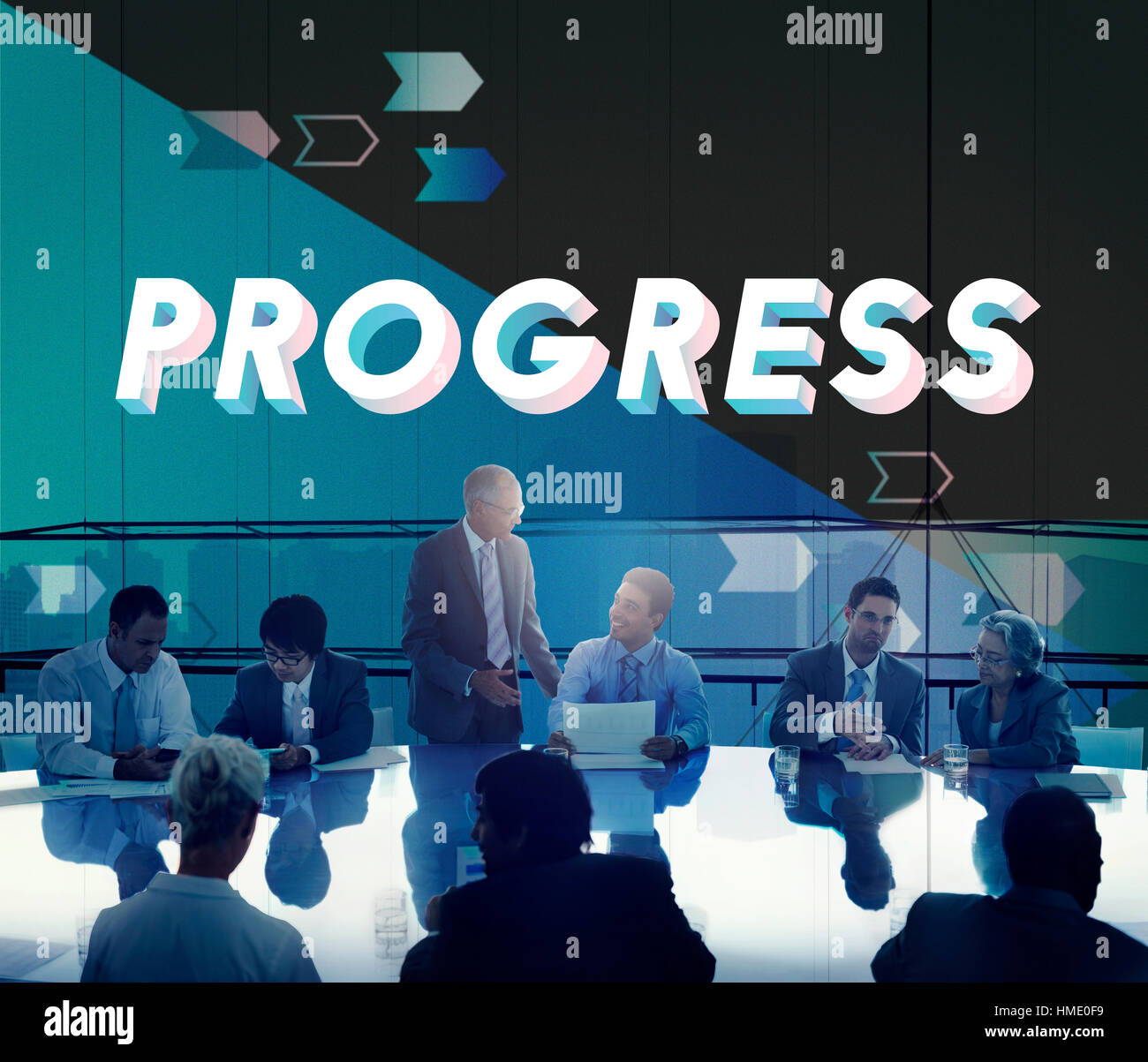 Strategy Progress Efficiency Teamwork Concept Stock Photo - Alamy