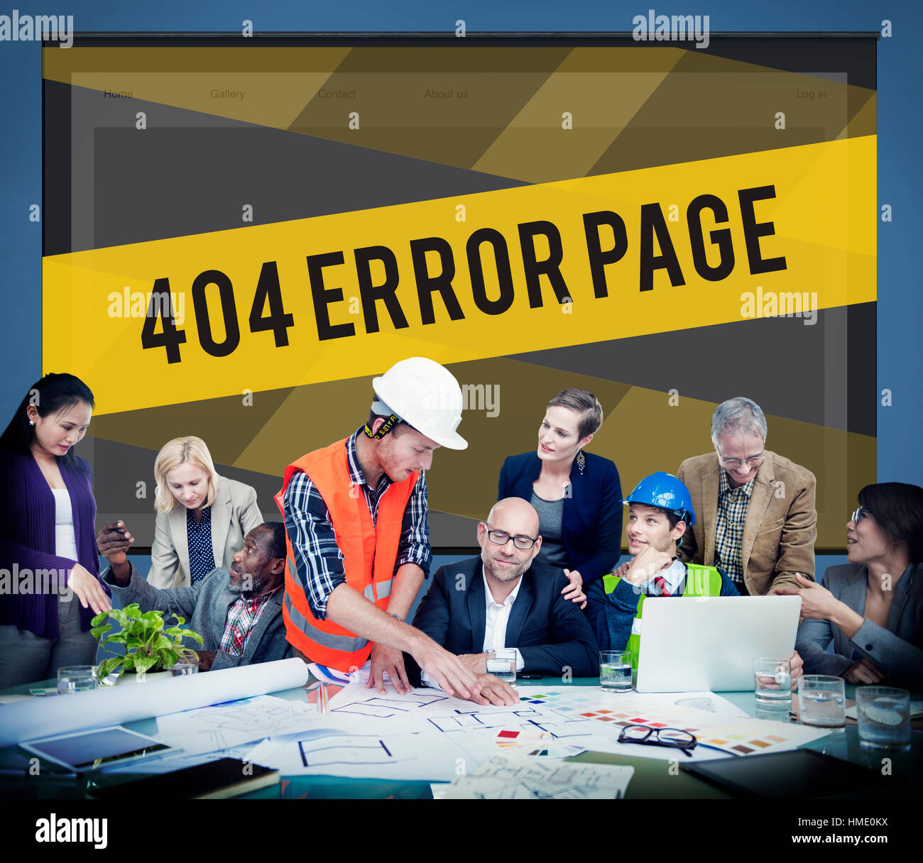 site Under Construction Error Concept Stock Photo Alamy