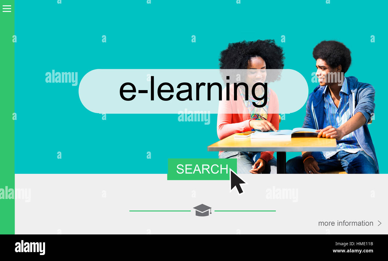 Distance learning online search interface Stock Photo - Alamy
