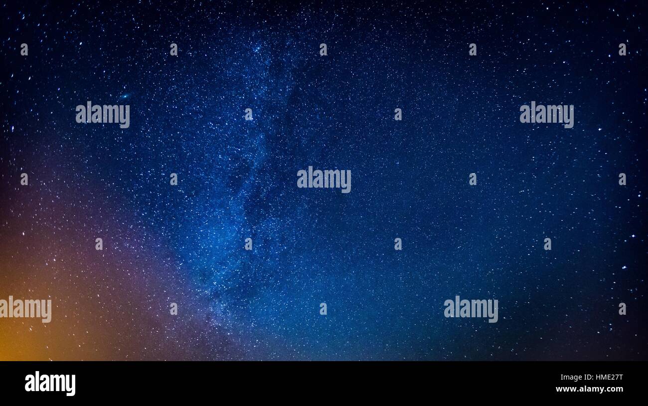Milky way and starry sky. Night sky astrophotography background Stock ...