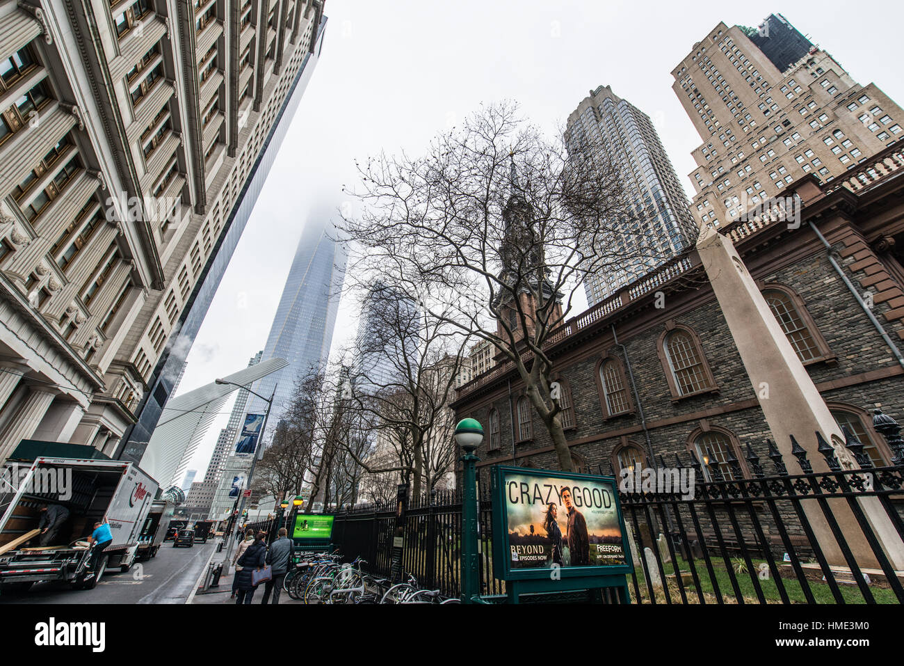 Street Photos of Lower Manhattan Stock Photo