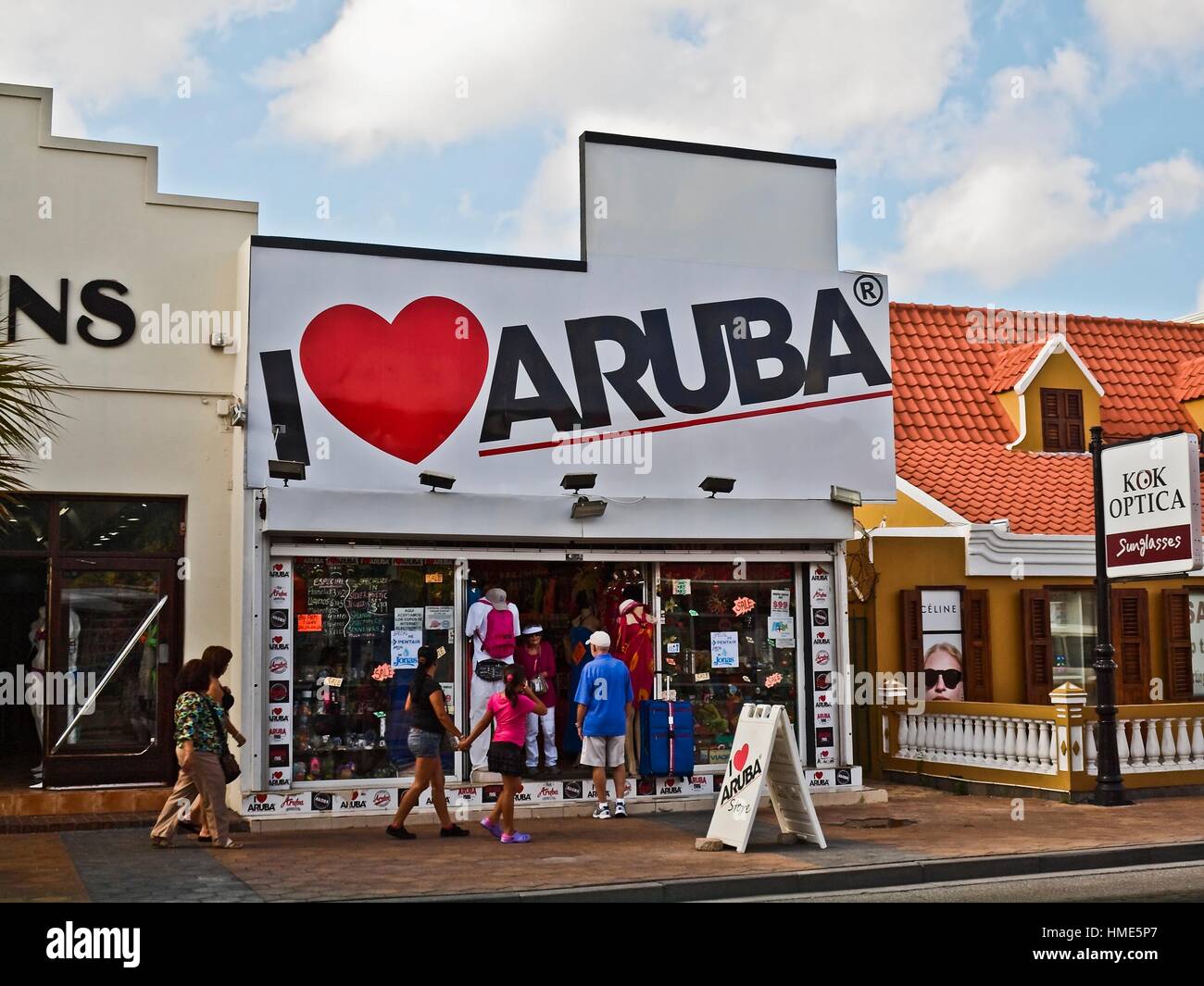 I love Aruba store in Oranjestad, Aruba Stock Photo Alamy