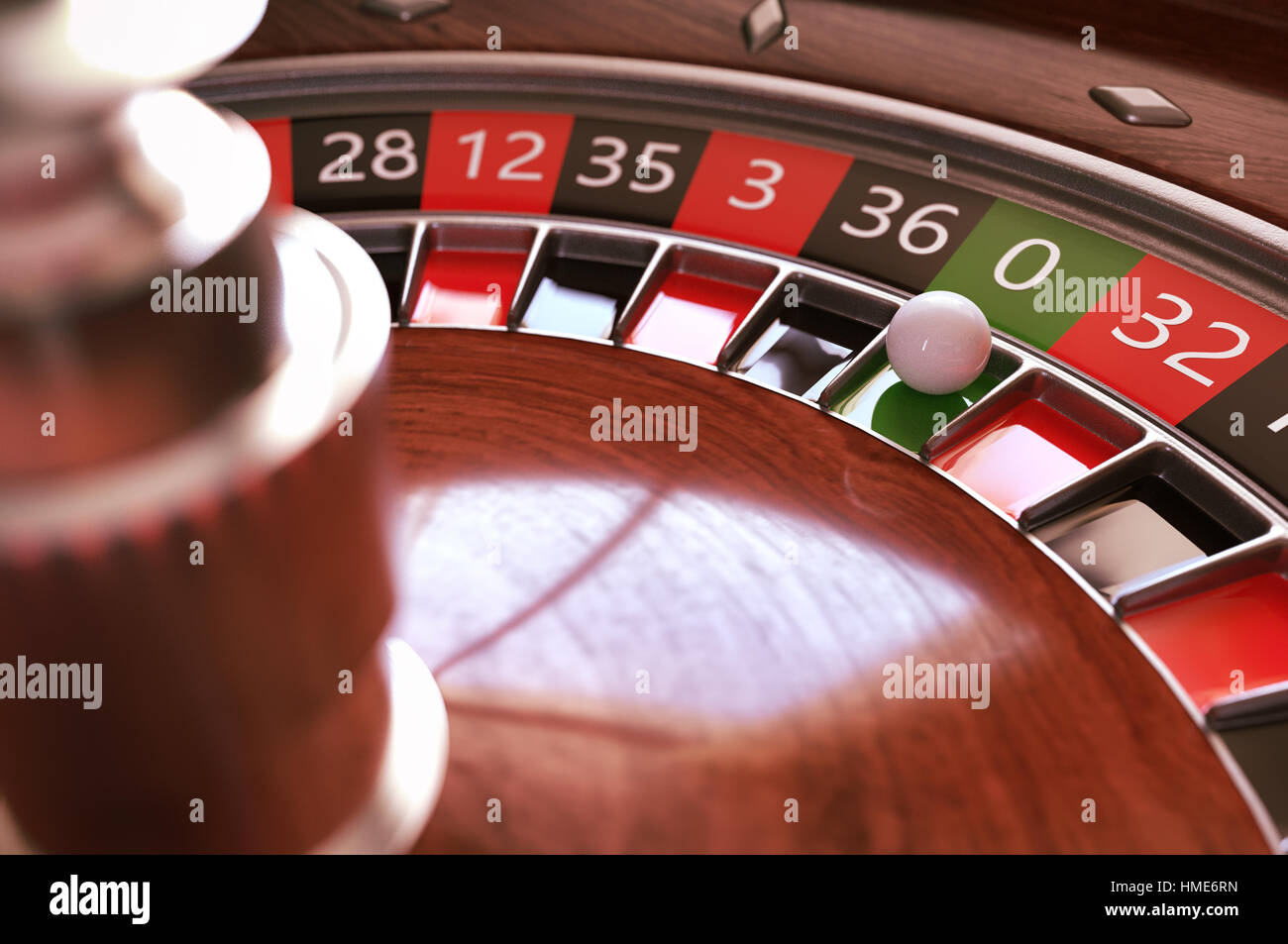 Roulette wheel closeup - 3D Rendering Stock Photo - Alamy