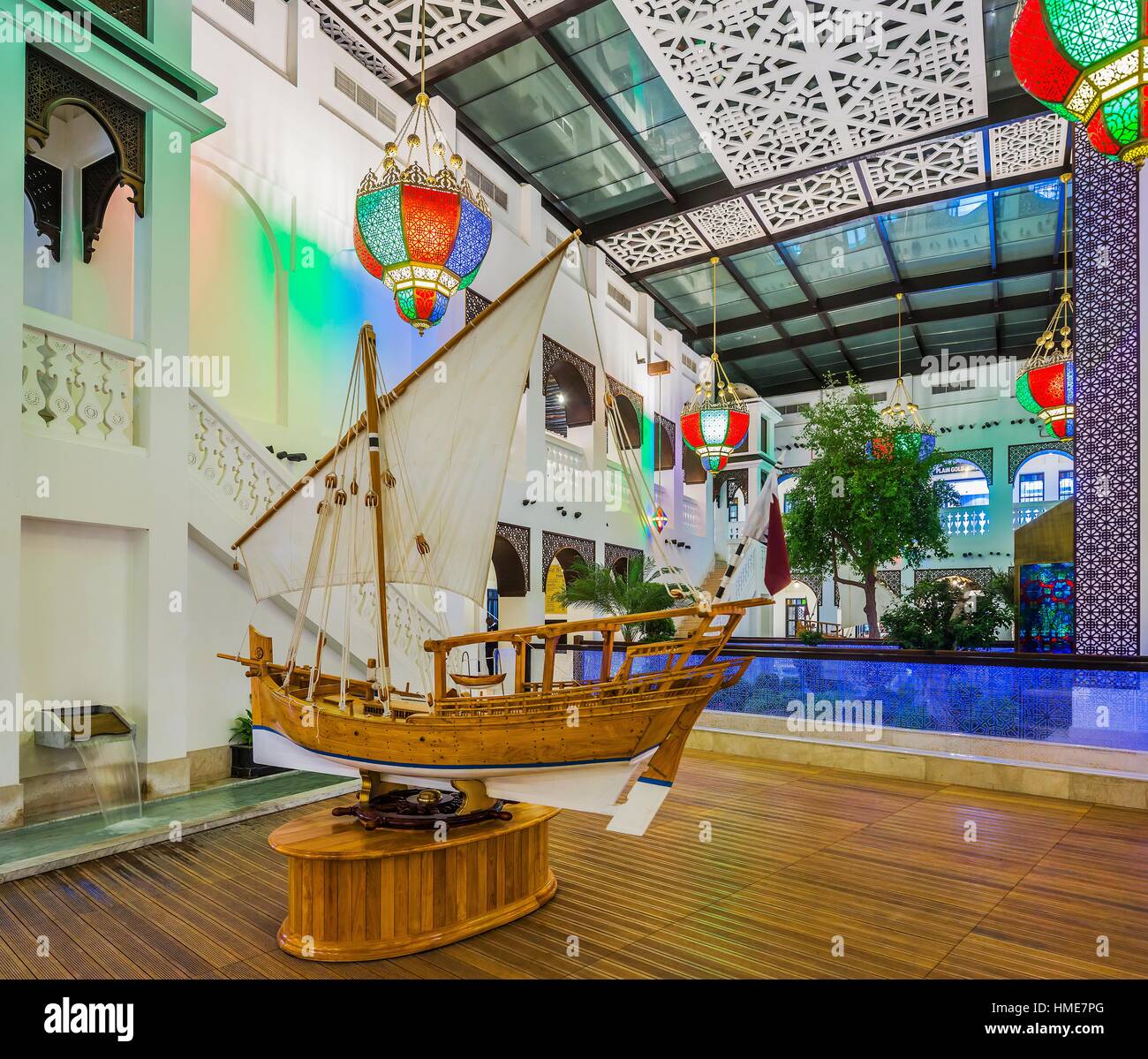 Qatar, Doha. Al Souk district, Souk Waqif, the Gold Souk Stock Photo