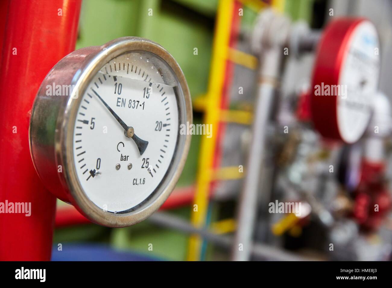 Pressure gauge, Sprinkler system, Iron Industry, Bizkaia, Basque