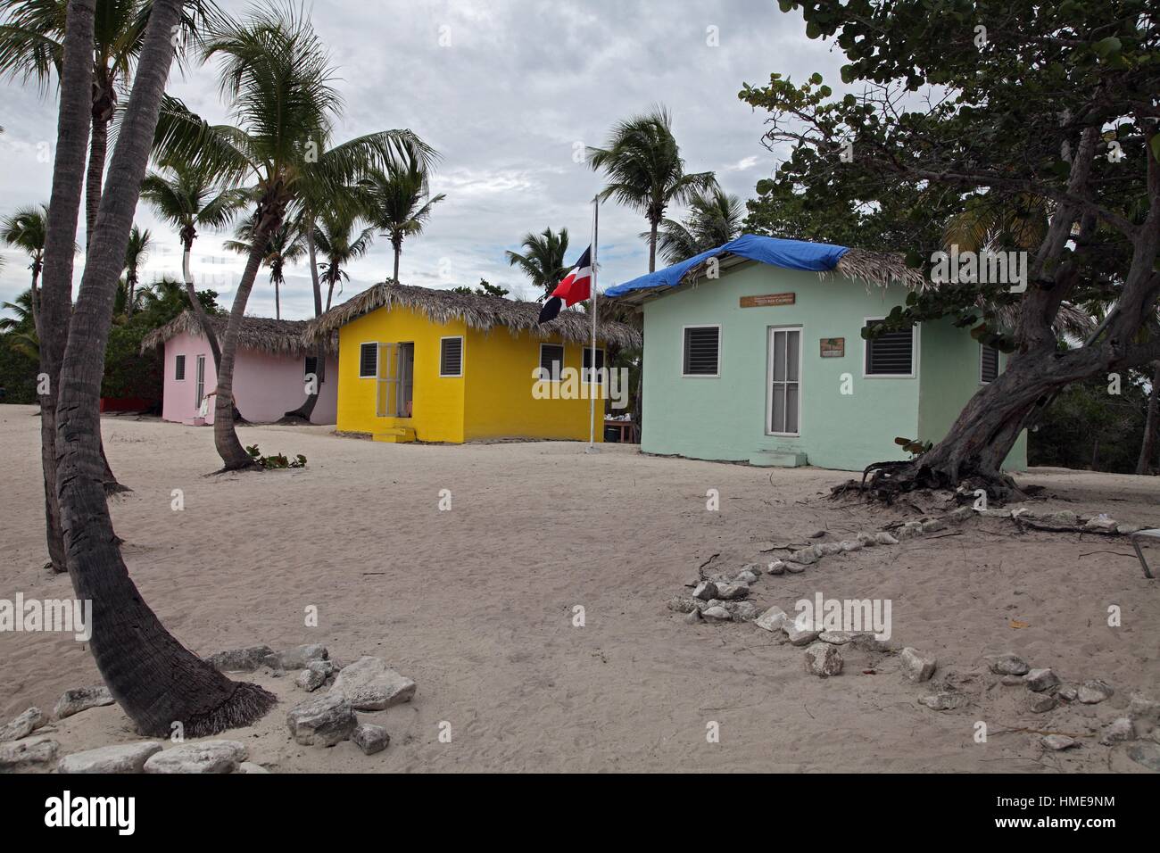 Typical houses in Grand Turk, Turks islands, British Overseas Territory