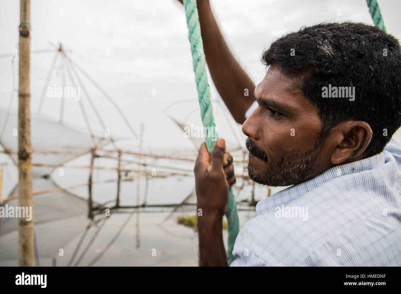 Life In The Backwaters Kerala India Stock Photo Alamy