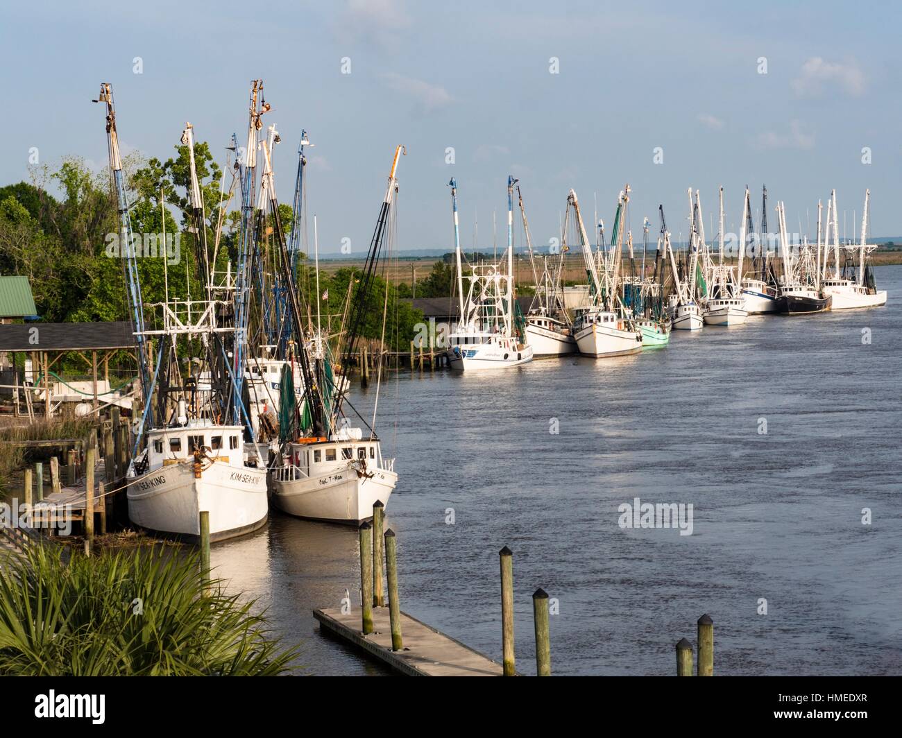 Darien Georgia Shrimp Boat Fleet Stock Photo - Alamy