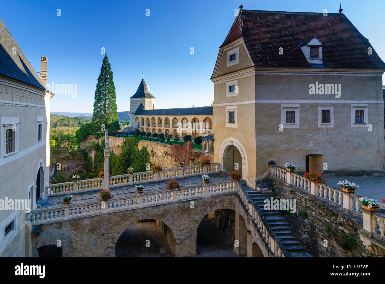 Rosenburg-Mold: castle Rosenburg, Waldviertel, Niederösterreich, Lower Austria, Austria Stock Photo