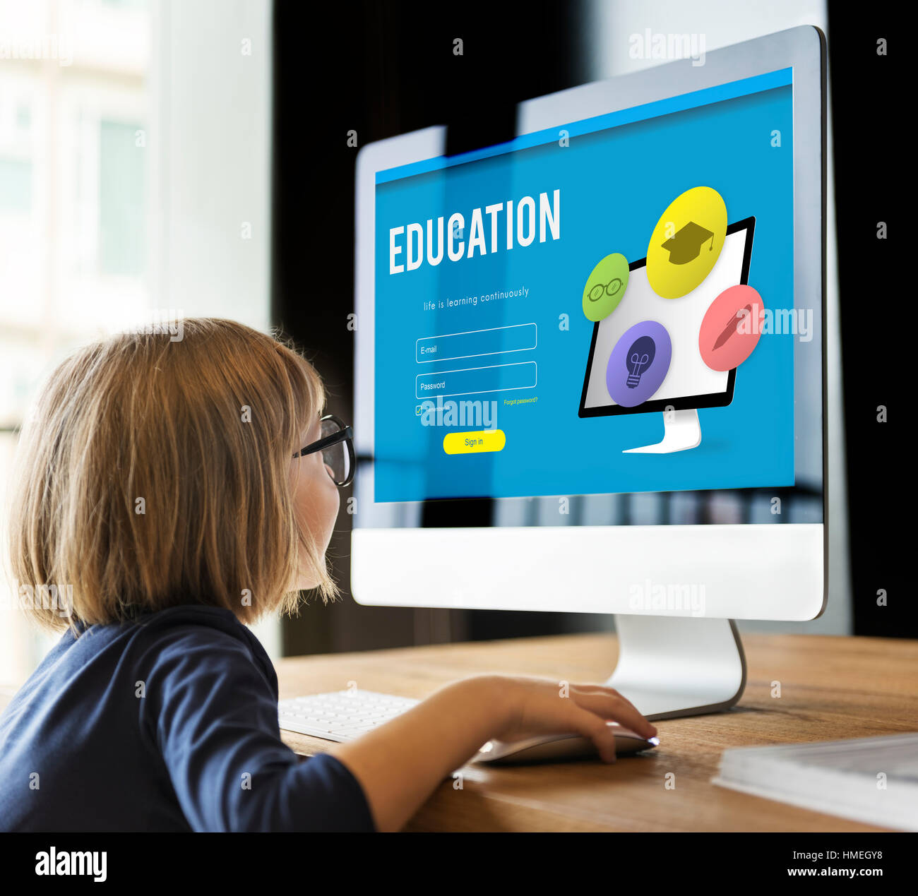 Training Study Knowledge E-learning Concept Stock Photo - Alamy