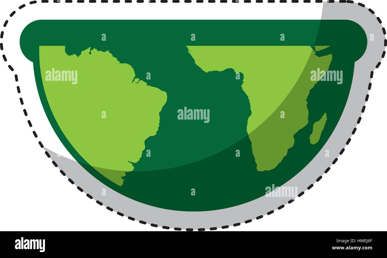 world planet earth with grass vector illustration design Stock Vector ...