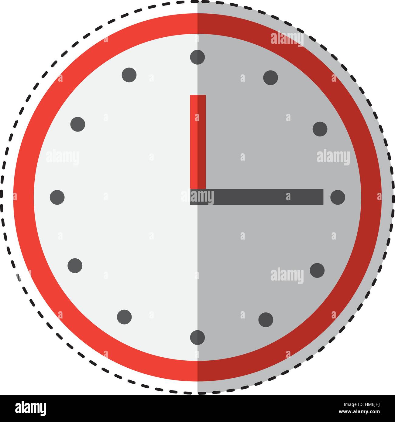 time clock isolated icon vector illustration design Stock Vector Image ...