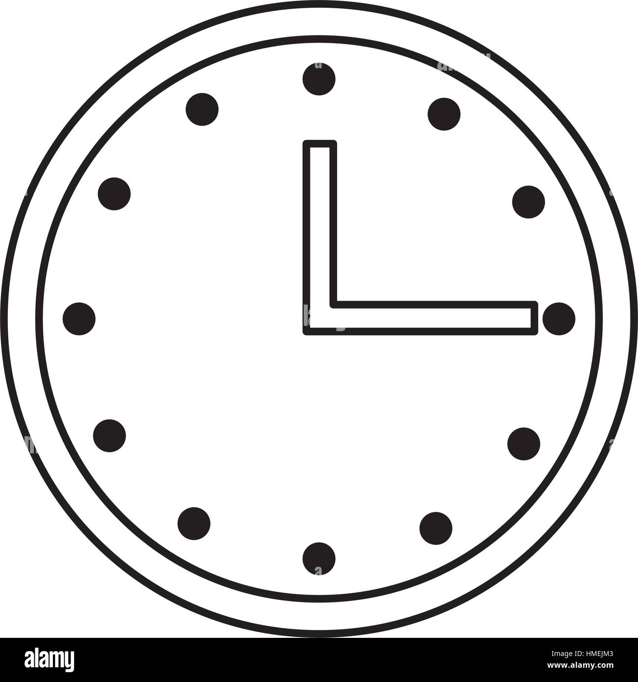 time clock isolated icon vector illustration design Stock Vector Image ...