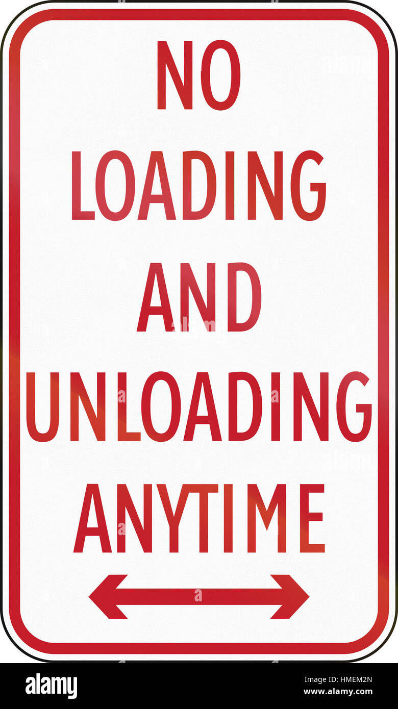 No loading sign