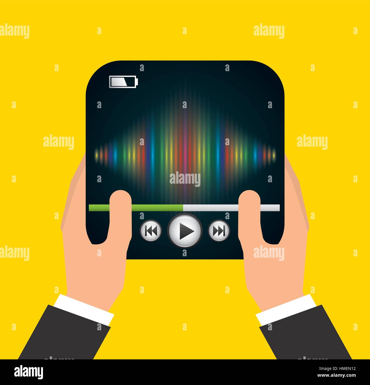 mobile media player icons vector illustration design Stock Vector Image ...