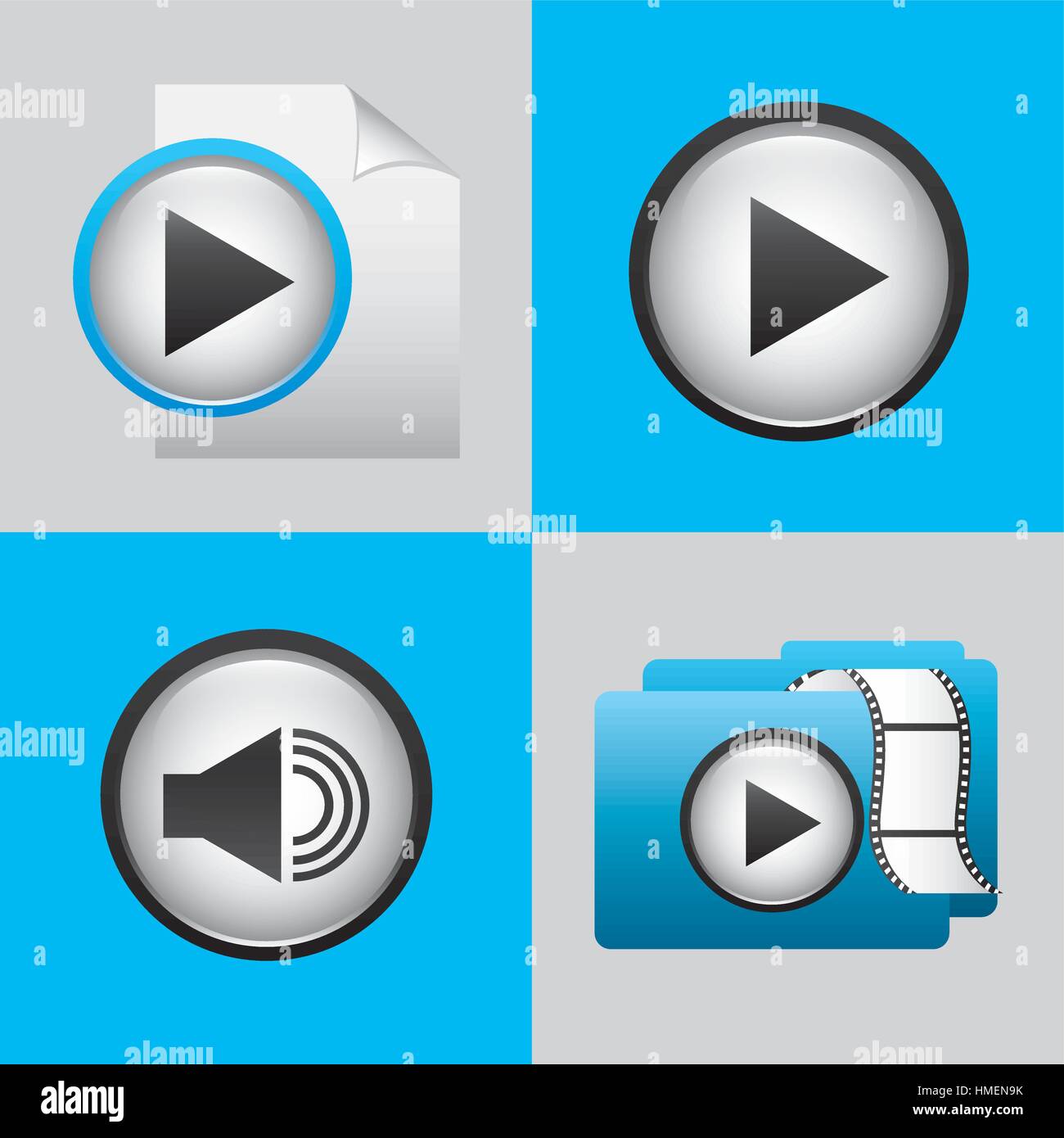 mobile media player icons vector illustration design Stock Vector Image ...