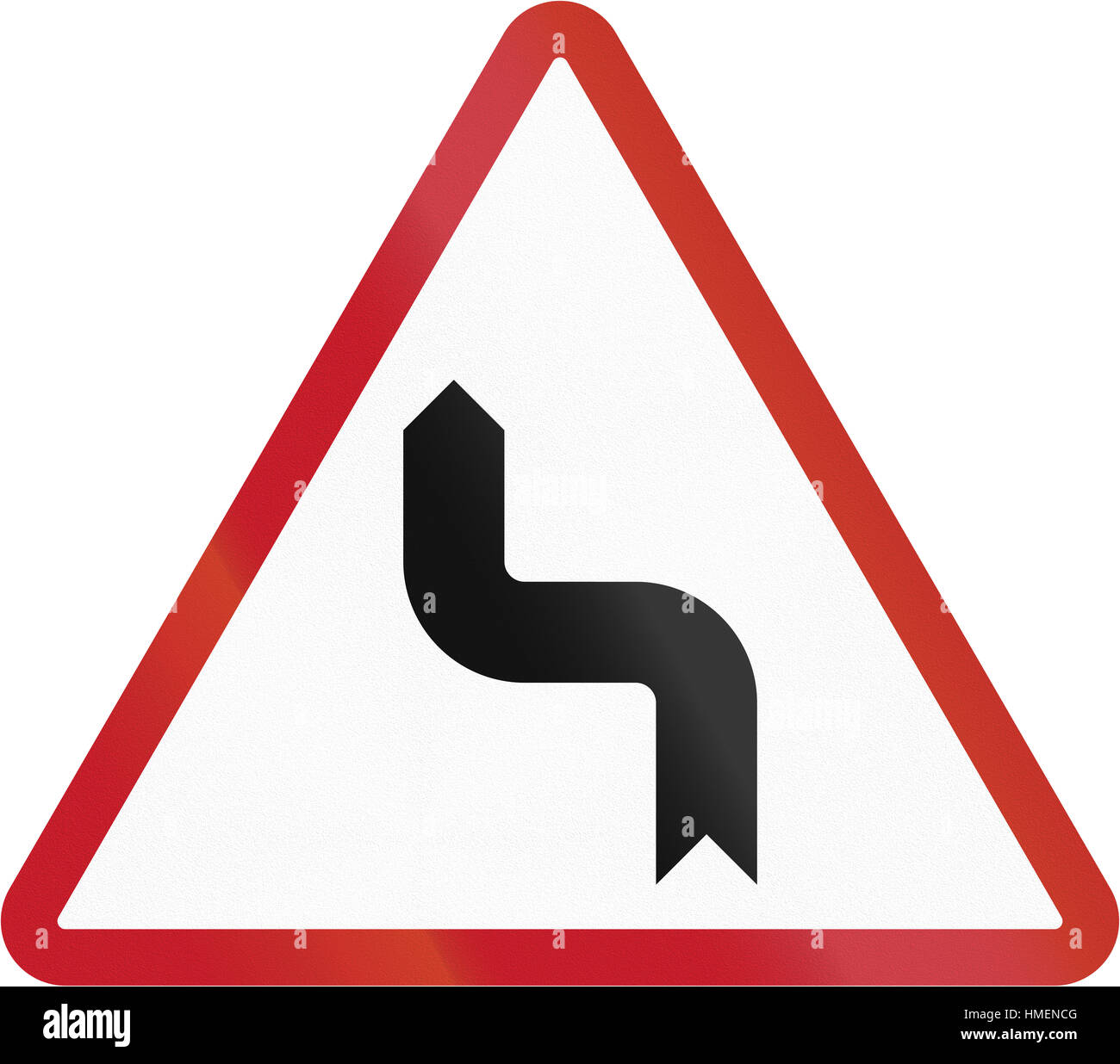 Road sign in the Philippines Reverse Turn Stock Photo Alamy